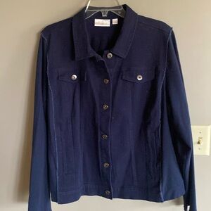 Belle Twill and Knit Jacket